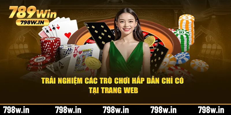 Trải nghiệm các trò chơi đặc biệt ở trang web